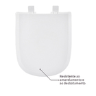 Assento Sanitário Lille|Etna Polipropileno Fechamento Suave Branco Sensea